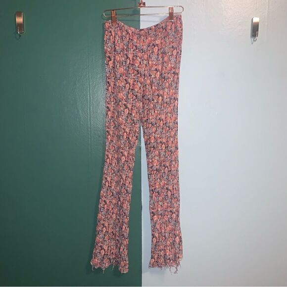 Free People Flowy Bell Bottom Pants Small - Picture 1 of 8